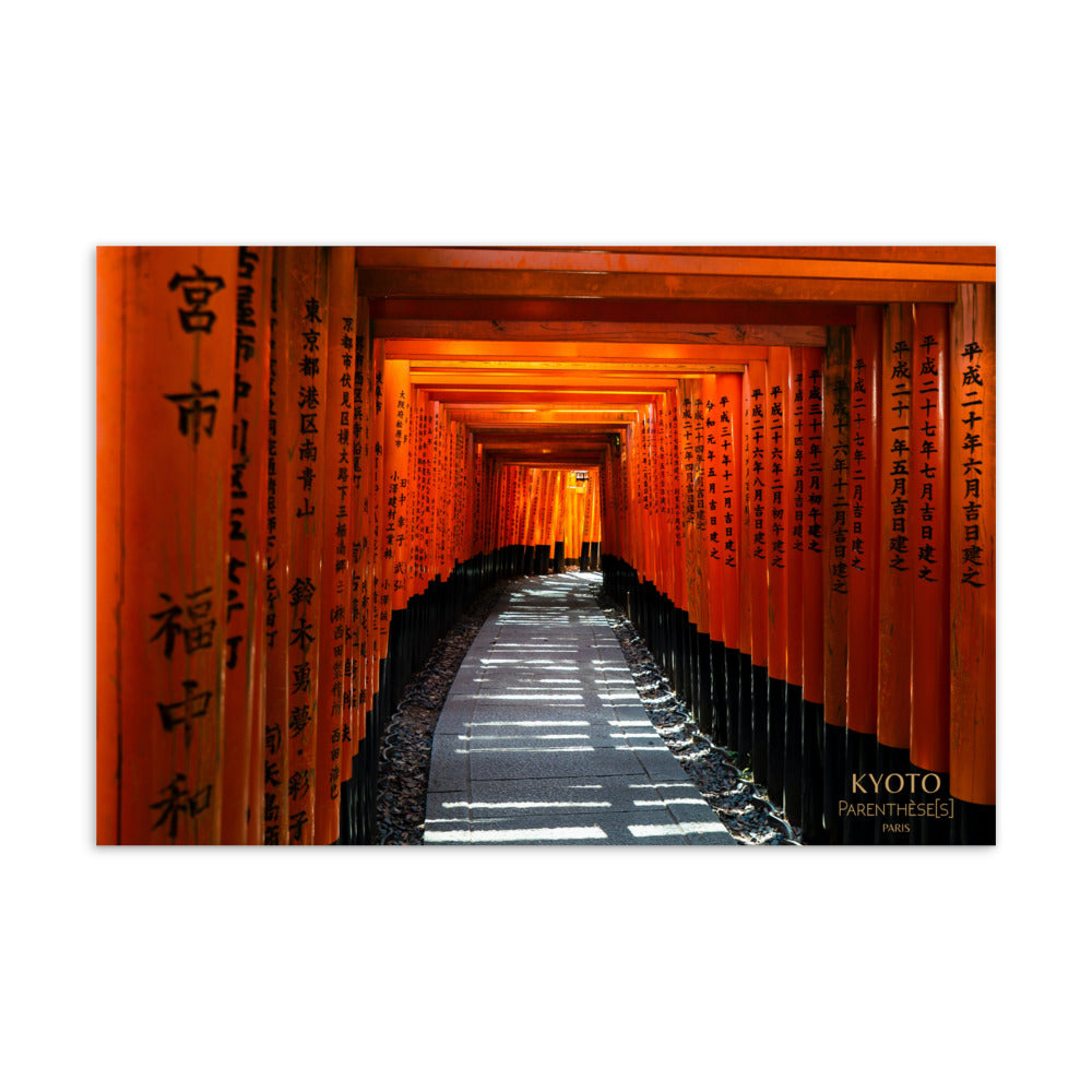 Carte parfumée Sanctuaire de Kyoto