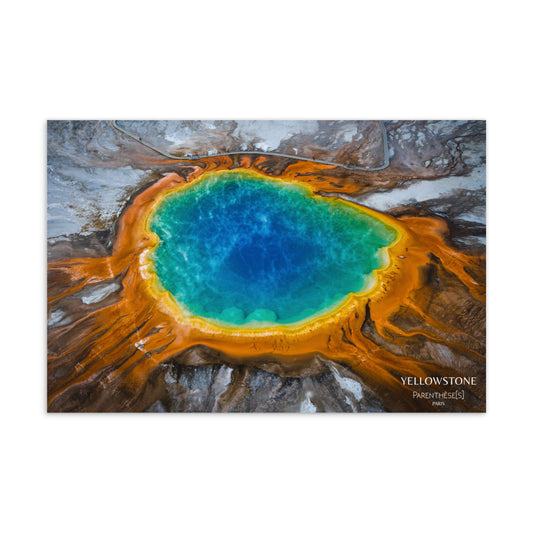 Carte parfumée geyser de Yellowstone