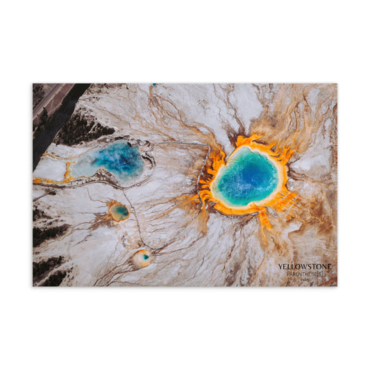 Carte parfumée park national Yellowstone