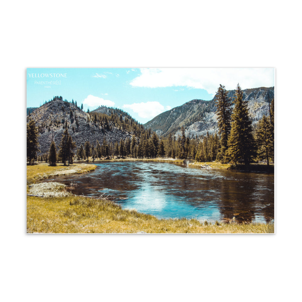 Carte parfumée forêt Yellowstone